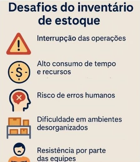 Desafios do inventário de estoque